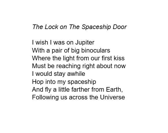 the lock on the spaceship door